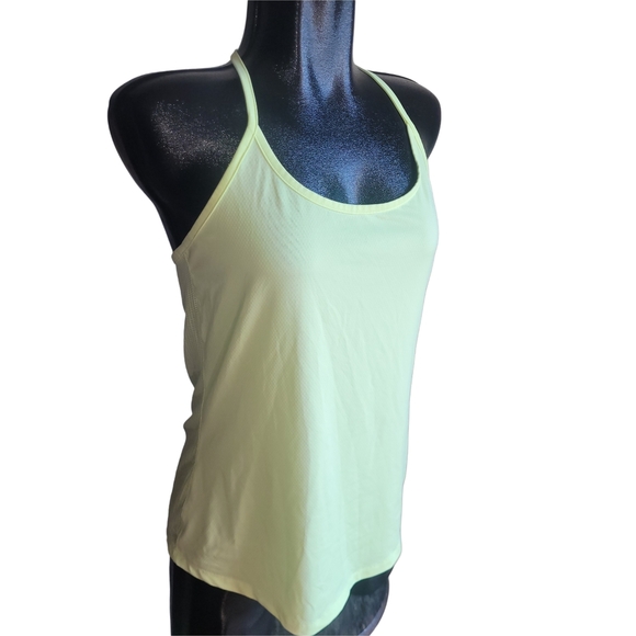 Under Armour Yellow Racerback Tank Top M - Picture 2 of 5
